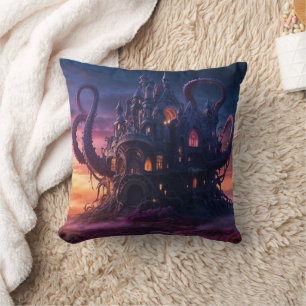 Cosmic Castle from Aeons Long Past Cushion