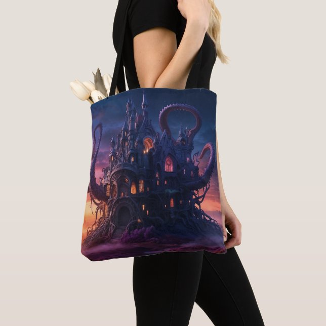 Cosmic Castle from Aeons Long Past Tote Bag (Close Up)