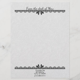 Cosmic Cat Acorn Custom Letterhead