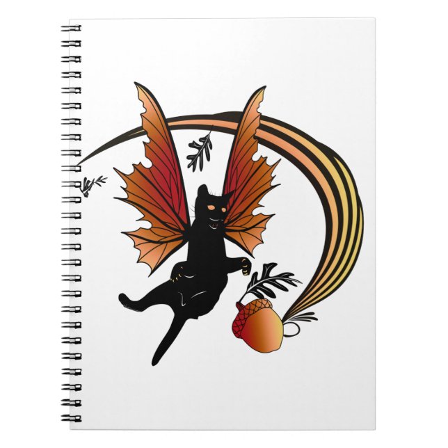 Cosmic Cat Acorn Notebook (Front)