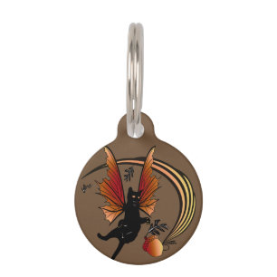 Cosmic Cat Acorn Pet Tag