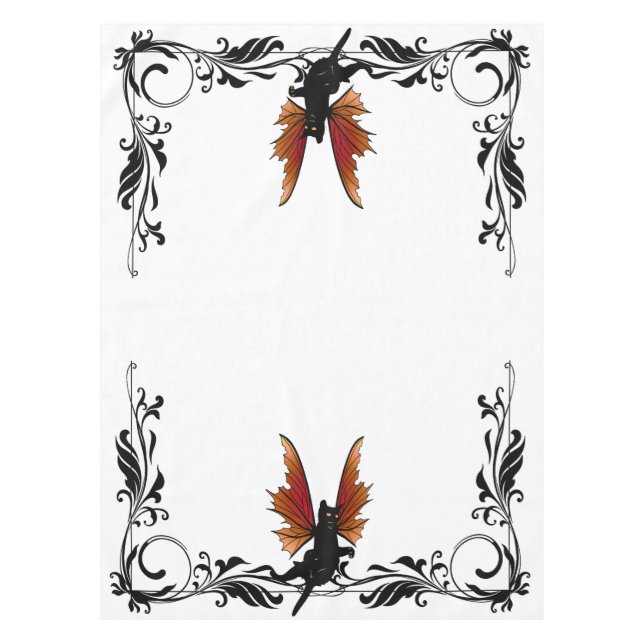 Cosmic Cat Acorn Tablecloth (Front)