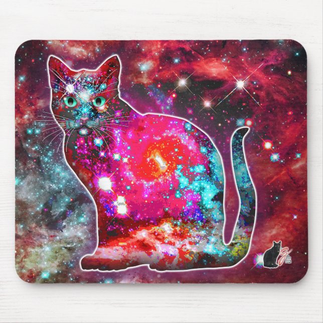 Cosmic Cat Alpha Mouse Mat (Front)