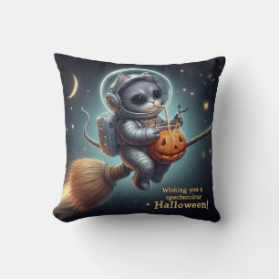 Cosmic Cat Astronaut: Magic and Space Adventure Cushion
