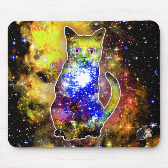 Cosmic Cat Beta Mouse Mat (Front)