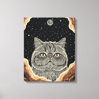 Cosmic Cat Canvas Print