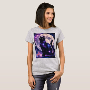 Cosmic Cat – Celestial Dreamer Design T-Shirt