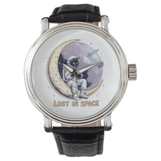 Cosmic Cat Contemplation Watch