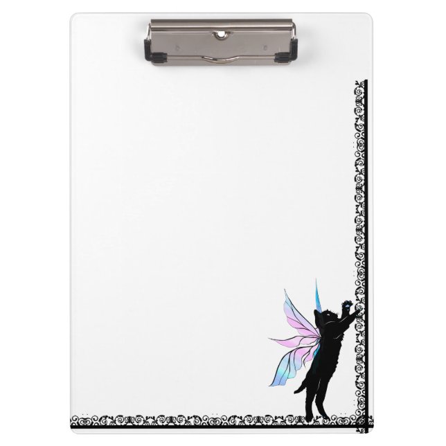 Cosmic Cat Dandelion Clipboard (Front)
