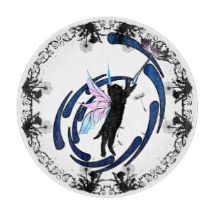 Cosmic Cat Dandelion Cutting Board