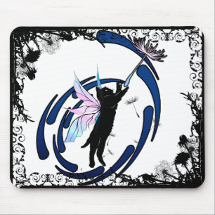 Cosmic Cat Dandelion Mouse Mat