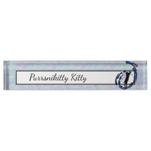Cosmic Cat Dandelion Nameplate