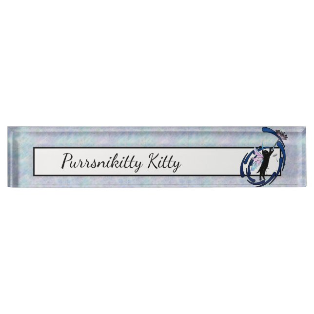 Cosmic Cat Dandelion Nameplate (Front)