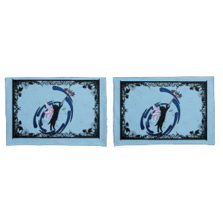 Cosmic Cat Dandelion Pillowcase