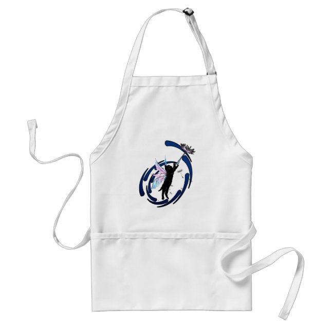 Cosmic Cat Dandelion Standard Apron (Front)