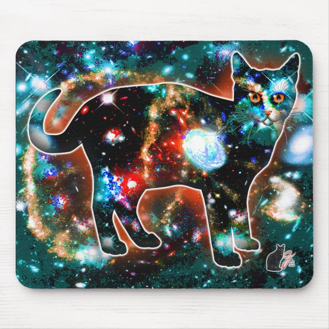Cosmic Cat Gamma Mouse Mat (Front)
