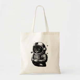 Cosmic Cat in Space Helmet - Tote Bag