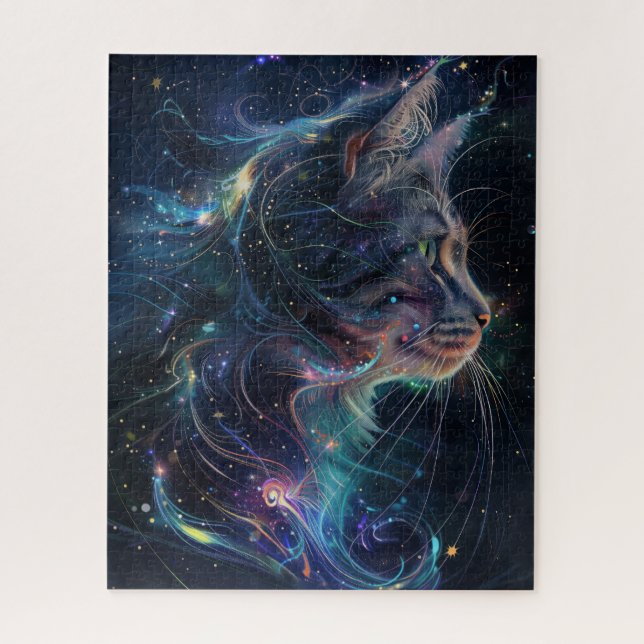 Cosmic Cat Jigsaw Puzzle (Vertical)