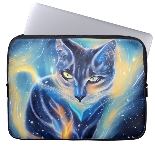 Cosmic Cat Laptop Sleeve (Front)
