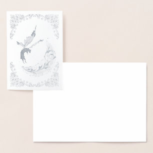 Cosmic Cat Moon Foil Card