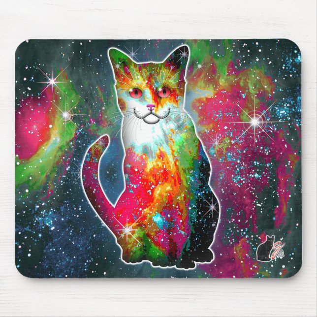 Cosmic Cat Omega Mouse Mat (Front)
