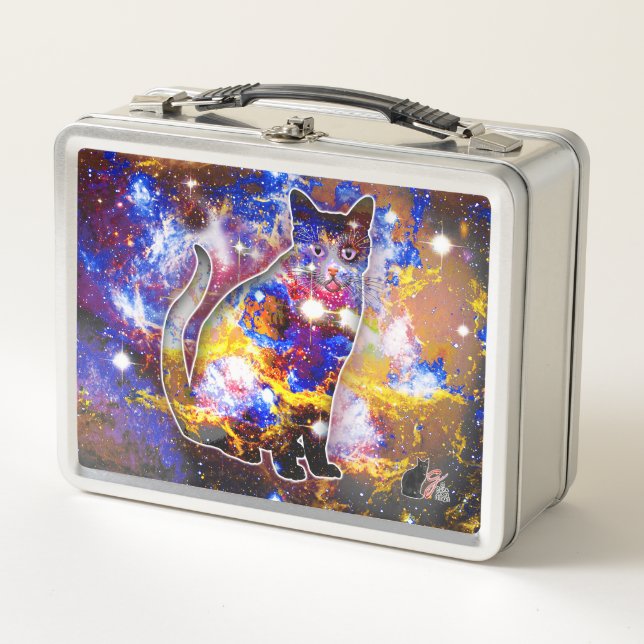 Cosmic Cat Psi Metal Lunchbox (Front)