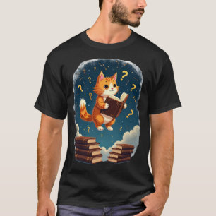 Cosmic Cat Reader Sticker - BookTok Dark Academia T-Shirt