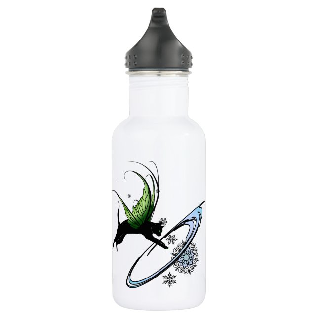 Cosmic Cat Snowflake 532 Ml Water Bottle (Right)