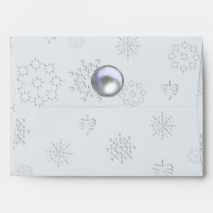 Cosmic Cat Snowflake Envelopes
