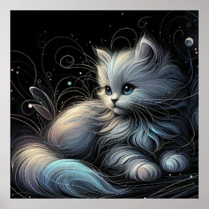 Cosmic Cat Spirit Poster