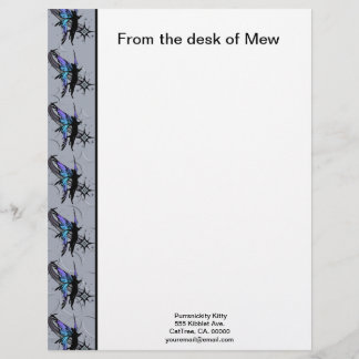 Cosmic Cat Star Custom Letterhead