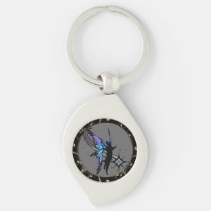 Cosmic Cat Star Key Ring