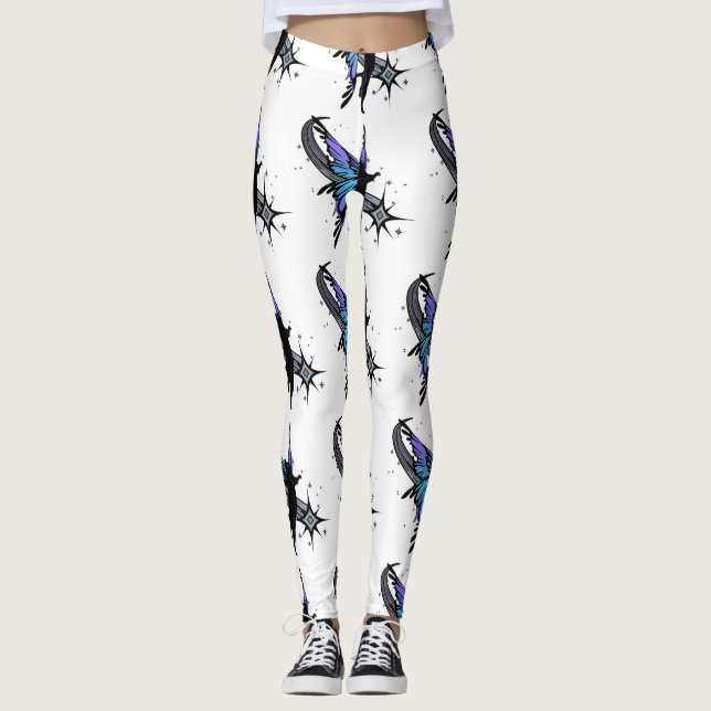 Cosmic Cat Star Leggings (Front)