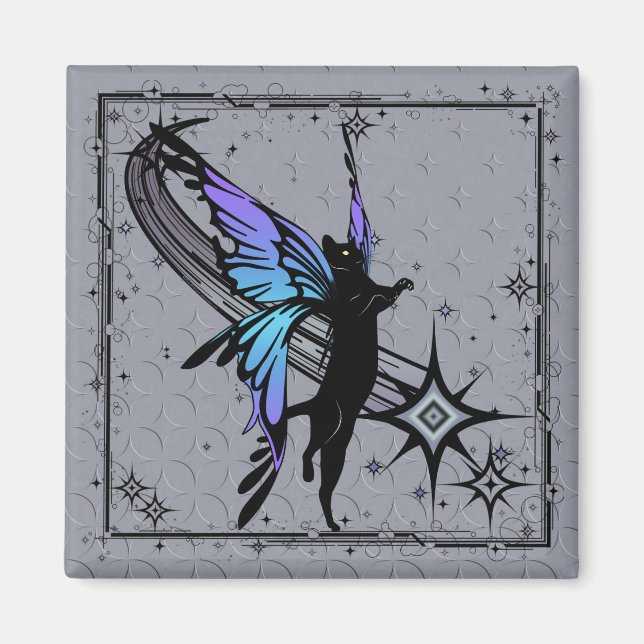 Cosmic Cat Star Magnet (Front)