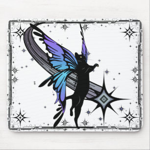 Cosmic Cat Star Mouse Mat