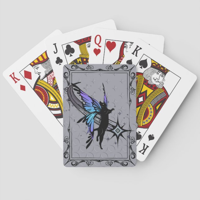 Cosmic Cat Star Playing Cards (Back)