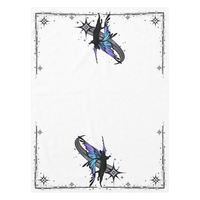 Cosmic Cat Star Tablecloth (Front)