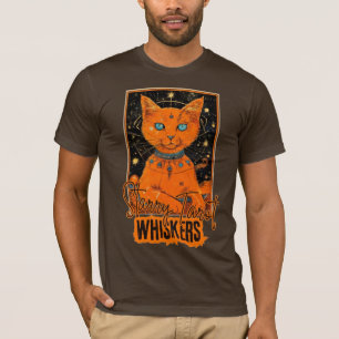 Cosmic Cat Tarot   Orange Cat Design T-Shirt
