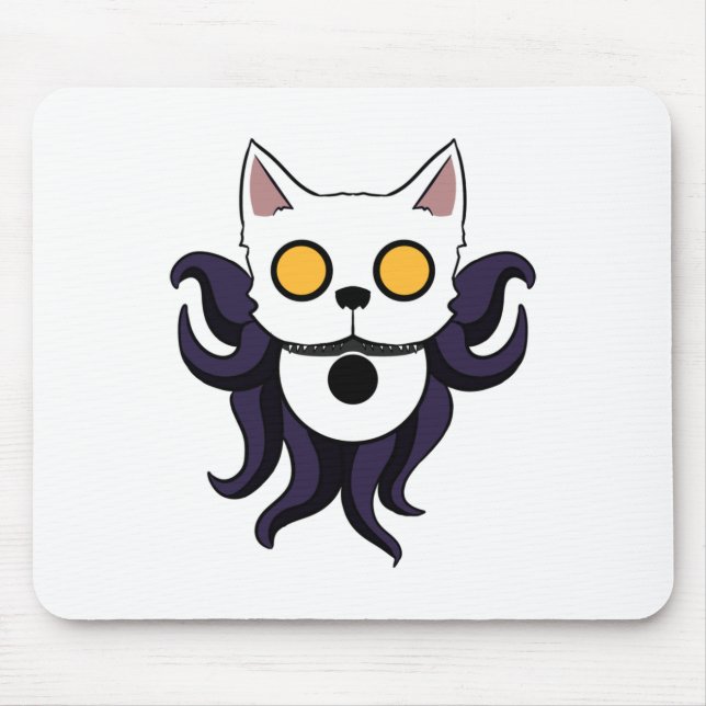 Cosmic Cat With Hollow Eyes  Mouse Mat (Front)