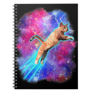 Cosmic Cats Funny Outer Space Tee Galaxy Kitty Kit Notebook