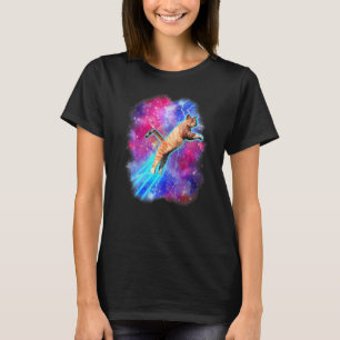 Cosmic Cats  Outer Space Galaxy Kitty Kittens T-Shirt