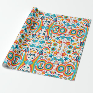 "Cosmic Celebration" Wrapping Paper