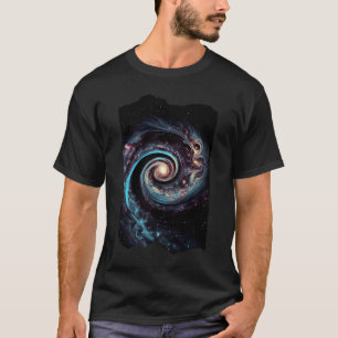 Cosmic Celestial Galaxy Swirl Artwork T-Shirt