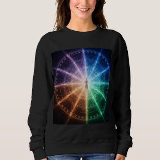 Cosmic Chakra Zodiac Energy Wheel Spiritual Manife Sweatshirt
