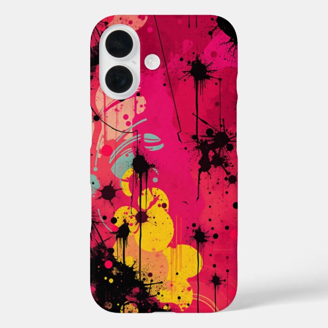 Cosmic Chaos: A Colourful Explosion Case-Mate iPhone Case (Back)