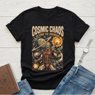 Cosmic Chaos Sci-Fi Alien Space, vintage space T-Shirt