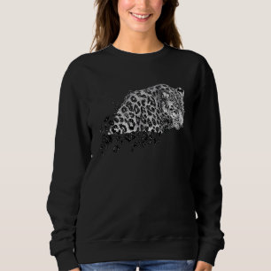 Cosmic Cheetah Leopard Tiger  Cute Leopard Cheetah Sweatshirt
