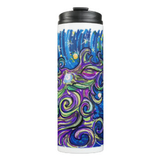 Cosmic Christmas Tree Thermal Tumbler