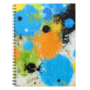 Cosmic Chromatic Splatter: Abstract Orbit Notebook