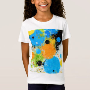 Cosmic Chromatic Splatter: Abstract Orbit T-Shirt